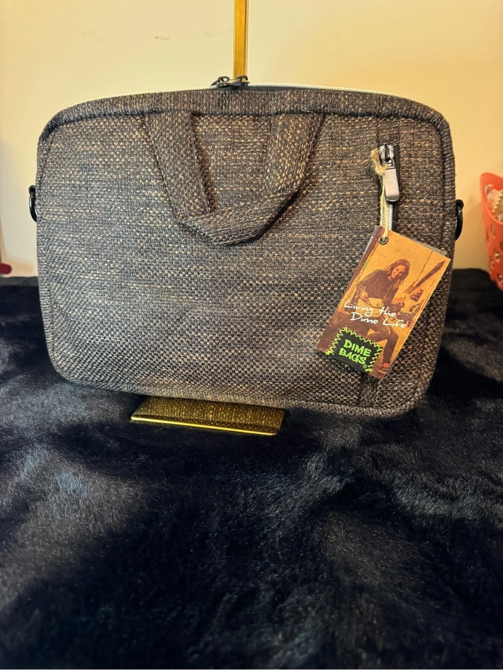 15’Tweed Laptop Bag with Shoulder Strap